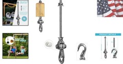 Heavy Duty Swing Hanger 180° with Stainless Steel Swing Hook 800LBS Capacity …