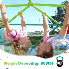 Zupapa Dome Climber 10FT 800LBS Swing Jungle Gym Kids Outdoor Play Monkey Bars