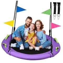48 inch Tree Swing, Larger Saucer Flying Swing for Whole Family, 900lbs 48 Inch