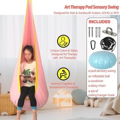 Kids Pod Swing Seat, Max 300 Lbs, Child Sensory Swing Chair Indoor & Outdoor