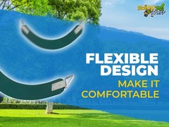 SWING SET STUFF COMMERCIAL RUBBER BELT SEAT GREEN playground wood accessory 0124