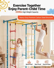 VEVOR 7-in-1 Indoor Jungle Gym for Toddlers