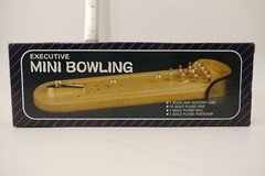 VINTAGE 80’S MINI EXECUTIVE BOWLING SET GAME TOY TAIWAN BOXED