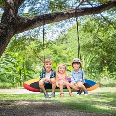 60” Giant Waterproof Platform Saucer Tree Swing Set 700 lb Weight Capacity
