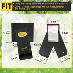 A-Frame 1pcs Bracket Swing Set Bracket for Heavy Duty Swing Set – Includes Mo…