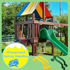 4 Pack Kids Playground Safety Handles Plastic Swingset Handle Grab Color Set 1