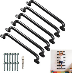 6 Set Set 17″ Metal Playground Handles for Indoor & Outdoor | 1″Grab Bar & Monke
