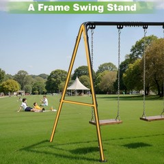 Porch Swing Stand – Heavy Duty Porch Swing Frame Outdoor with Adjustable Heig…