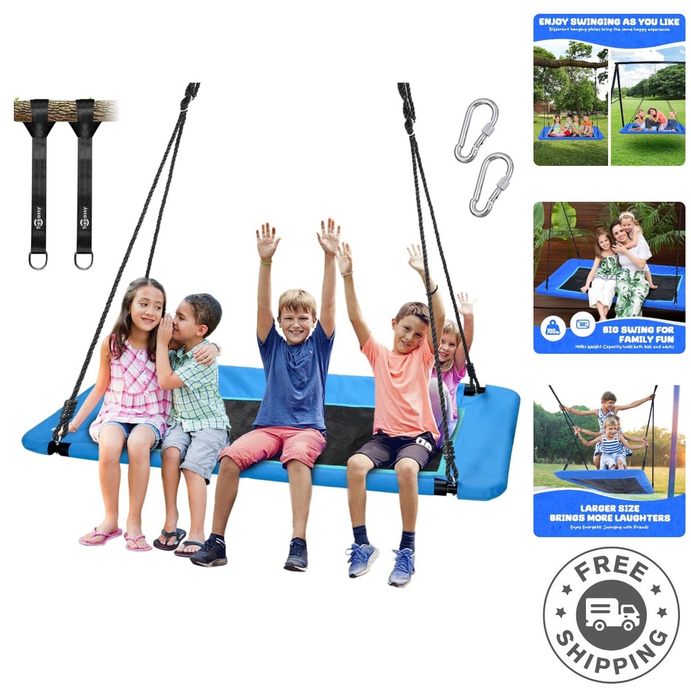 60″ Rectangle Platform Swing for Kids & Adults – Safe, Durable & Waterproof