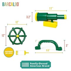 Playground Accessories for Kids Outdoor Playset Kids Telescope, Wheel, Bars
