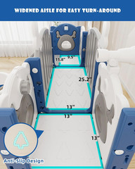 XJD 13 in 1 Toddler Slide Set, Kids Slide for Toddlers Age 1+, New Upgrade with