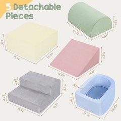 Soft Foam Climbing Blocks for Toddler Kid Baby Climbing Toys Block with Ball Pit