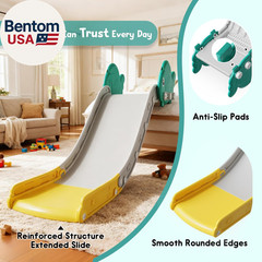 Couch Slide for Toddlers, Upgraded Indoor Toddler Slide for Couch, Bed & Stairs,