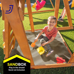 North Peak Wooden Swing Set Playground Outdoor FREE SHIPPING USA ONLY