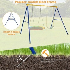 Frame Extra Large Swing Stand 660 LBS Heavy-Duty Steel Swing Anti-Slip Footpads