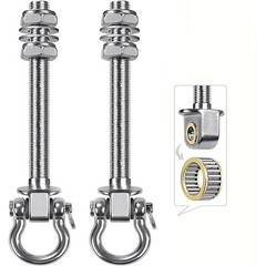 Heavy Duty Swing Hangers with Quiet Bearings, 3000 LB Capacity, Stainless Steel
