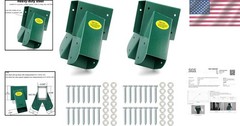 Sturdy A-Frame Swing Set Brackets with Hardware – Green