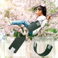Swing Seat with Metal Triangle Ring 30.4 X 5.9 Inch Heavy Duty Swing Set Replace