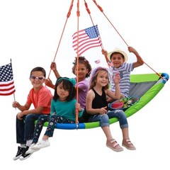 Platform Swing – Large Rectangle Saucer Swing for Kids and Adults