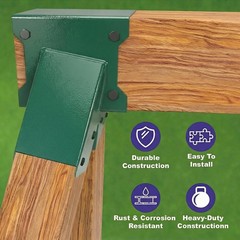 A-Frame End Swing Set Brackets – 2 Pcs Heavy Duty Carbon Steel Hardware with Mo-