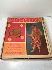 Wooden Baby Hanging Swing Seat Gym-Dandy GLIDER – RIDER 1970 Collector’s Item.