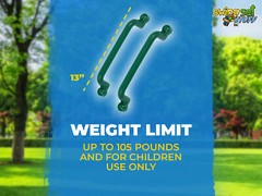 SWING SET STUFF 13″ PLAYGROUND HANDLES GREEN (PAIR) backyard child park fun 0008