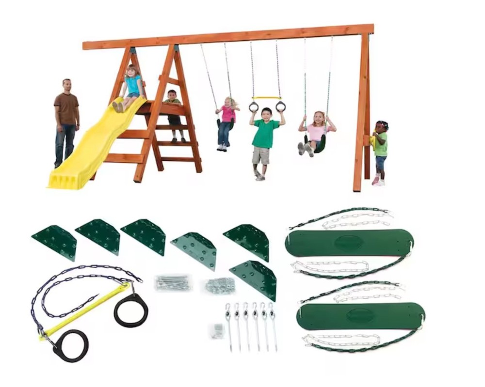 Swing-N-Slide Playsets Outdoor Swing Set Hardware Kit With Playset Accessories