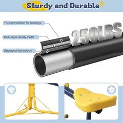 NEW Kids Seesaw Outdoor 360 Rotating Teeter Totter Heavy Duty 250LB Sit