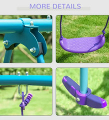 Swing Adjustable Glider Set Hanging Seats Pair Backyard Seat Kids Outdoor New
