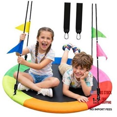Tree Swing, 40 Inch Saucer Swing for Kids, 600lbs Weight Capacity, with