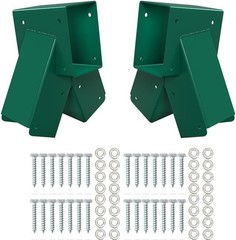 2Pcs A-Frame Swing Set Brackets – Wooden Swing Hardware, Playground Parts, Green