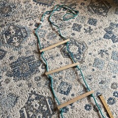 Slackers Rope Ladder 8 Ft To 10 Ft. Treehouse Ninja Line 250 lbs