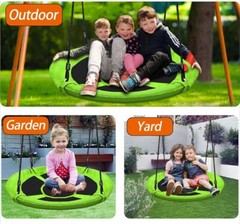 Saucer Swing 40 Inch Green Outdoor Swing. 700 pound capacity. New