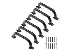 Dolibest Set of 6 Safety Playground Handles,Swings, Doors Black 12″