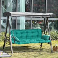 Outdoor Swing Cushions Waterproof, Thicken Porch Swing Cushion Replacement, 63 I