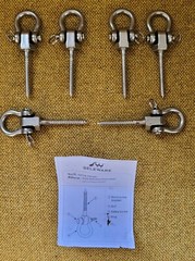 Heavy Duty Swing Hangers with Bearings – Set of 2 Stainless Steel 304 Screw NEW