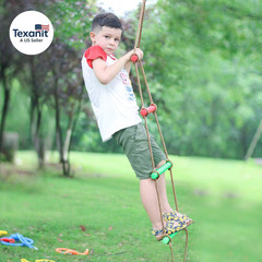 6.6FT Climbing Rope Ninja Ladder for Kids – Kids Ninja Warrior Obstacle Course A
