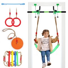 Doorway Swing for Kids & Pull Up Bar for Adults | Indoor Family Gym & Play Set