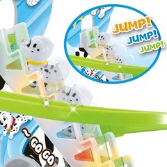 Dalmatian Racer Climbing Stairs Slide Toy – Spotty Dog Race Track Puppy Chasi…