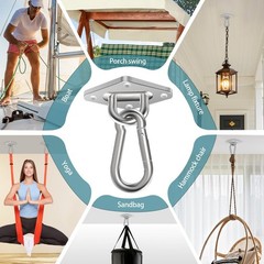 2 Pack Heavy Duty Hammock Hanging Kit 1000Lbs Holding Capacity for Porch