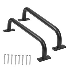 2 Pack 17 Inch Matte Safety Handles for Playground Equipment – Swing Set Black