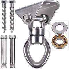 Silent Bearing Swing Hanger, Heavy Duty 360° Rotate Swing Swivel Hook, 1200LB…