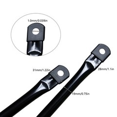 Black Metal Swing Suspension Rods (75.5cm) – 2-Pack Garden Swing Seat Boom