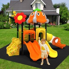 Outdoor Climber Slider Mat, 55″ x 70″ Waterproof Slide Mat Activity Pad Rug w…