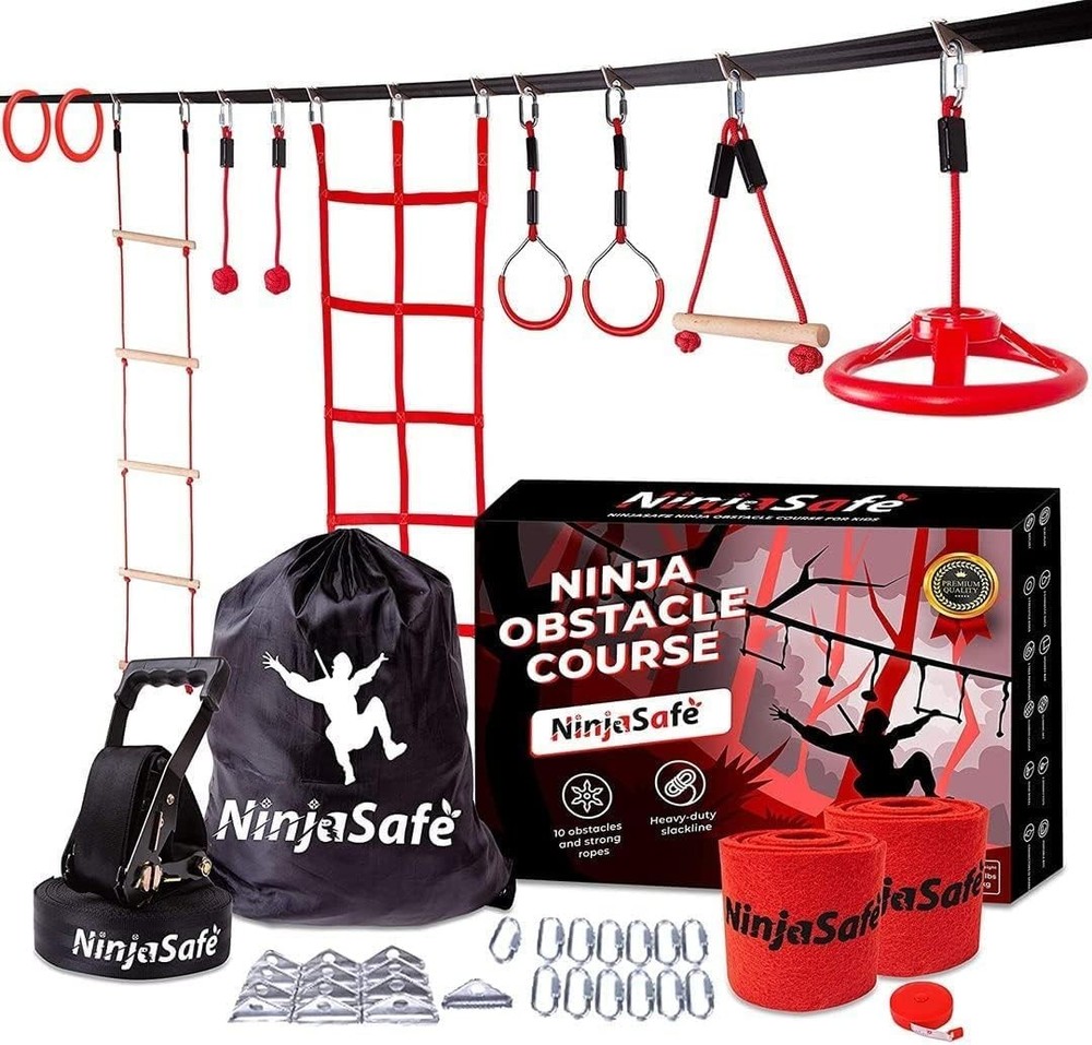 Backyard Ninja Course Kids Slackline Kit