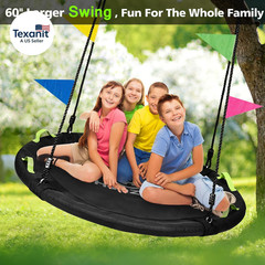Tree Swing, 60 Inch Larger Saucer Swing for Whole Family, 900Lbs Weight Capacity