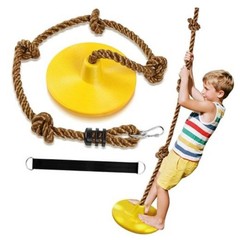 Tree Swing for Kids Swing Set Accessories Climbing Rope for Kids with Yellow
