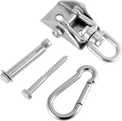 4 Pack Heavy Duty Swing Hangers Set, 1000 Lbs Capacity 360°Rotate Stainless Stee