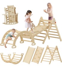 Pikler Triangle Set Indoor/Outdoor Kids Climbing Toy
