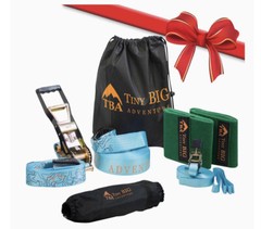 50Ft Ergo Slackline Kit With Rachet For Safety And Strength – Tiny Big Adventure